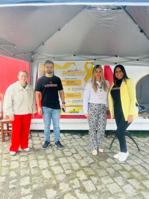 Palestra sobre saúde emocional para a equipe da Transporte Lorenzi em Antonina.